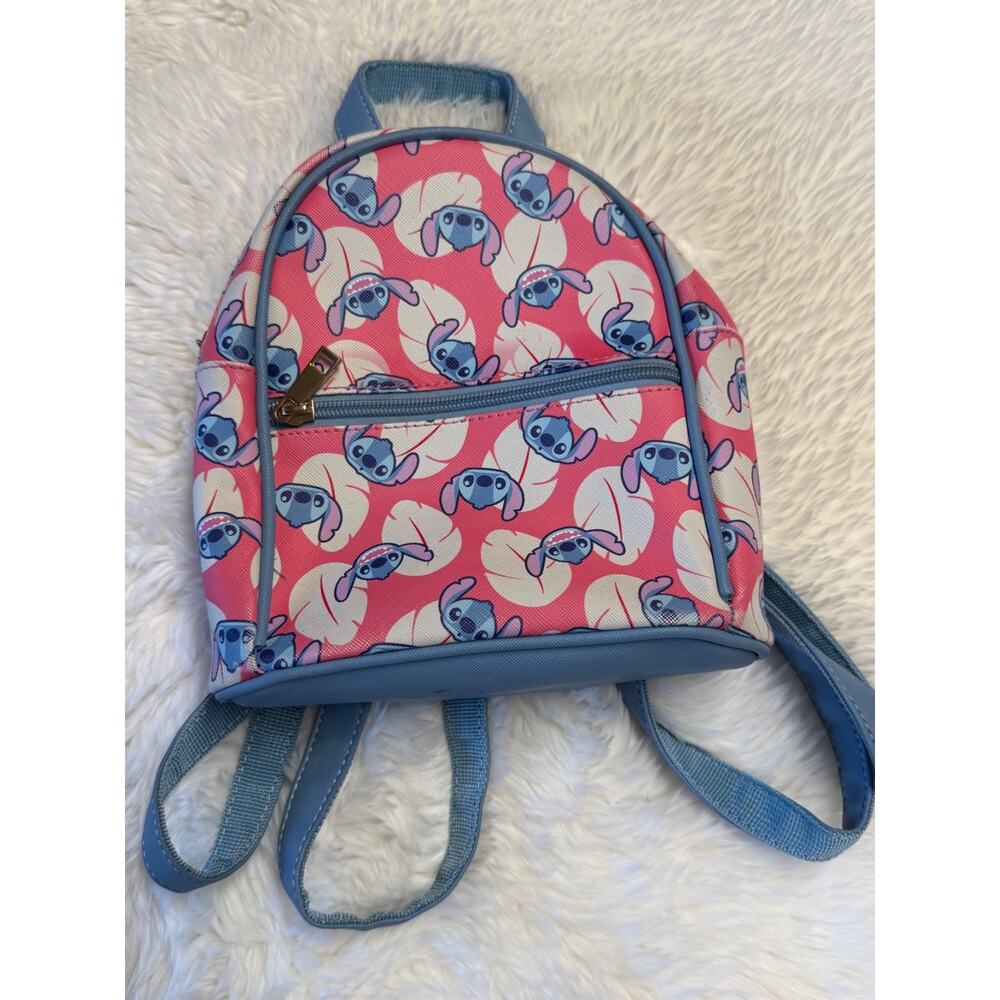 Disney Stitch Print Mini 8" x 8.5" Backpack Bag Purse